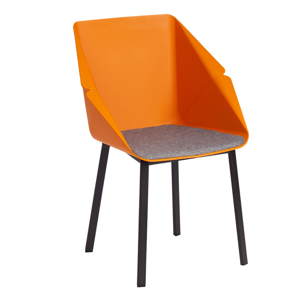 Стул Doro оранжевый (19692) стул для кухни кэрол велюр синий комплект 2 стула