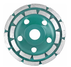 Алмазный шлифовальный диск "Чашка", двухрядные, GreaFlex Light, 125х5,0х8,0х22,2 мм 55-780