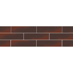 Плитка фасадная Cloud gladka 245х65,8х7,4 мм коричневая (0,71 кв.м)