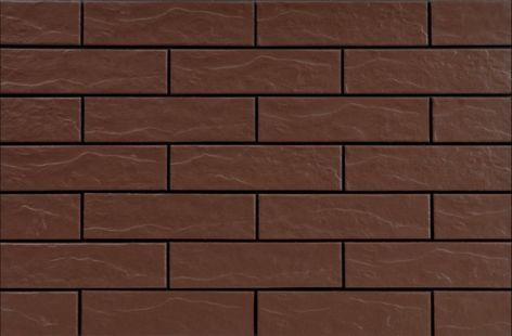 Клинкерная плитка для фасада Elewacja rustiko 245х65х6,5 мм коричневая (32 шт.=0,5 кв.м) клинкерная плитка для фасада elewacja 245х65 8х7 4 мм коричневая 44 шт 0 71 кв м