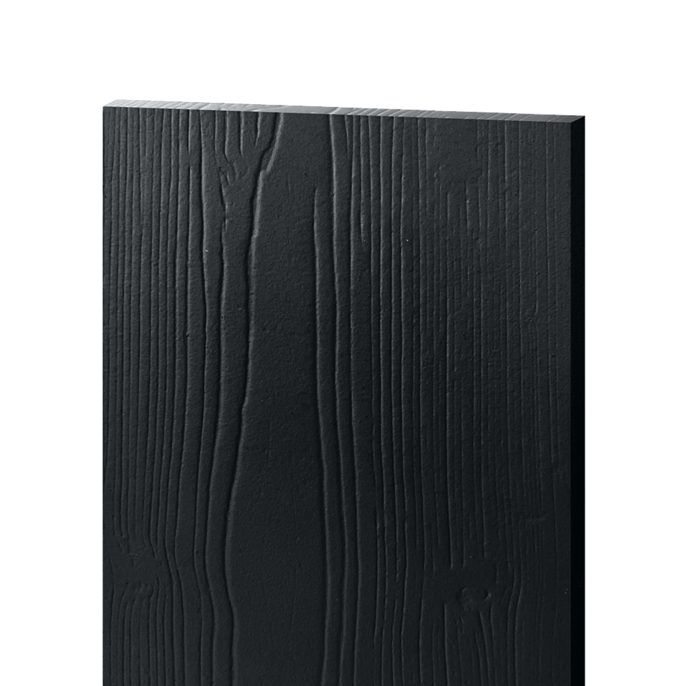 фото Сайдинг фиброцементный бетэко вудстоун 3000х190 мм графитно-чёрный