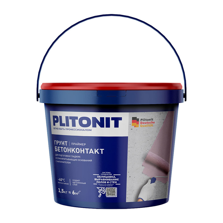 Грунт бетоноконтакт Plitonit 1,5 кг — купить в Петровиче в Санкт ...