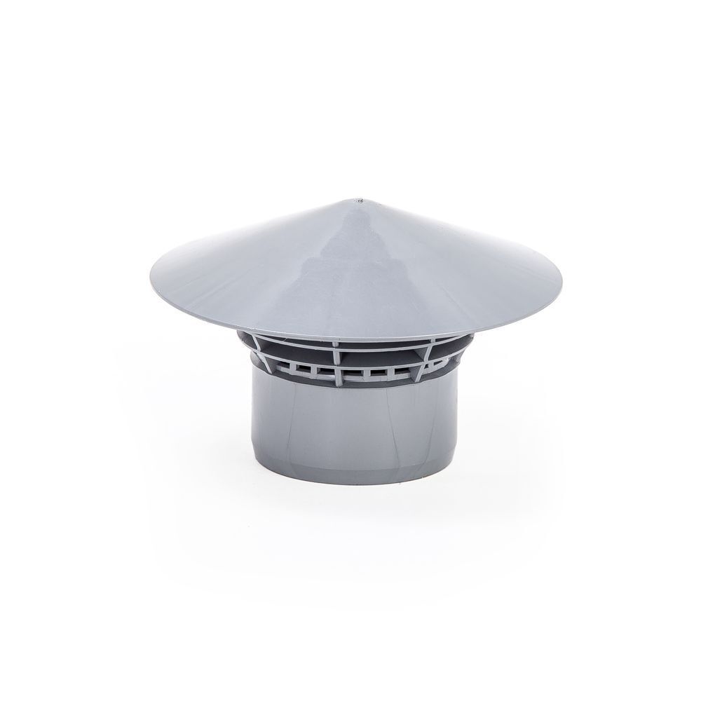 фото Грибок (дефлектор) lammin пластиковый для канализационной трубы d50 мм