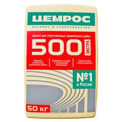 Цемент ЦЕМРОС М500 Д20 ЦЕМ II А-Ш 42,5 Н 50 кг