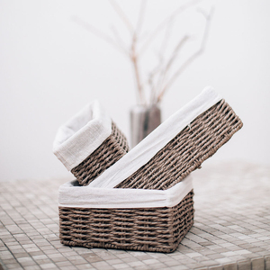 Плетеные корзинки из бумажного шпагата