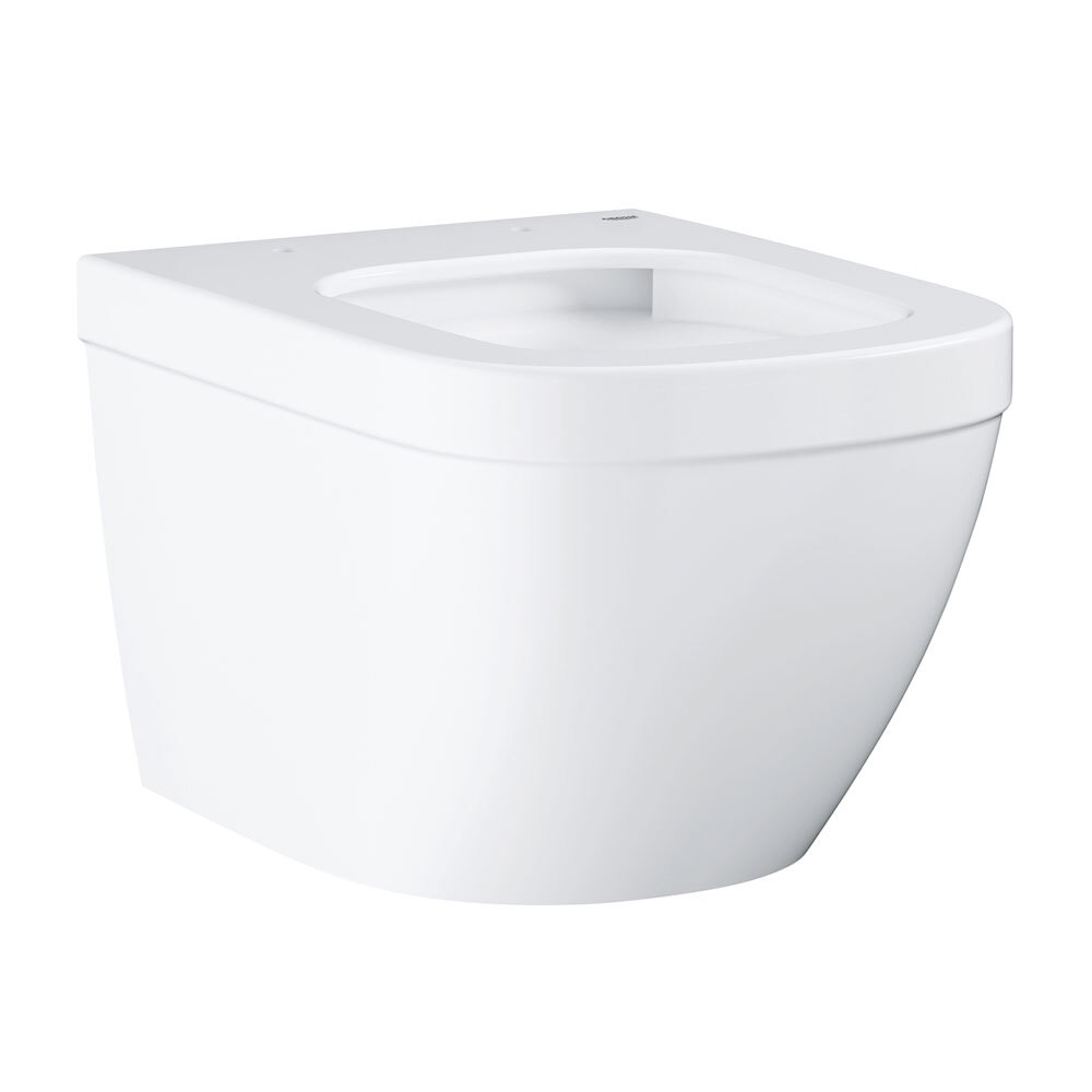 

Унитаз подвесной Grohe Euro Ceramic безободковый с сиденьем дюропласт микролифт (39206000/39330002), Белый