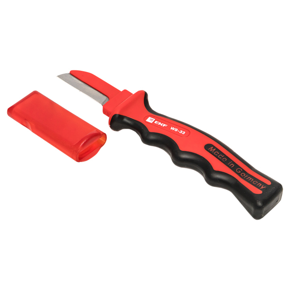 Нож диэлектрический EKF Professional для зачистки кабеля (ws-33) нож диэлектрический квт нми 01