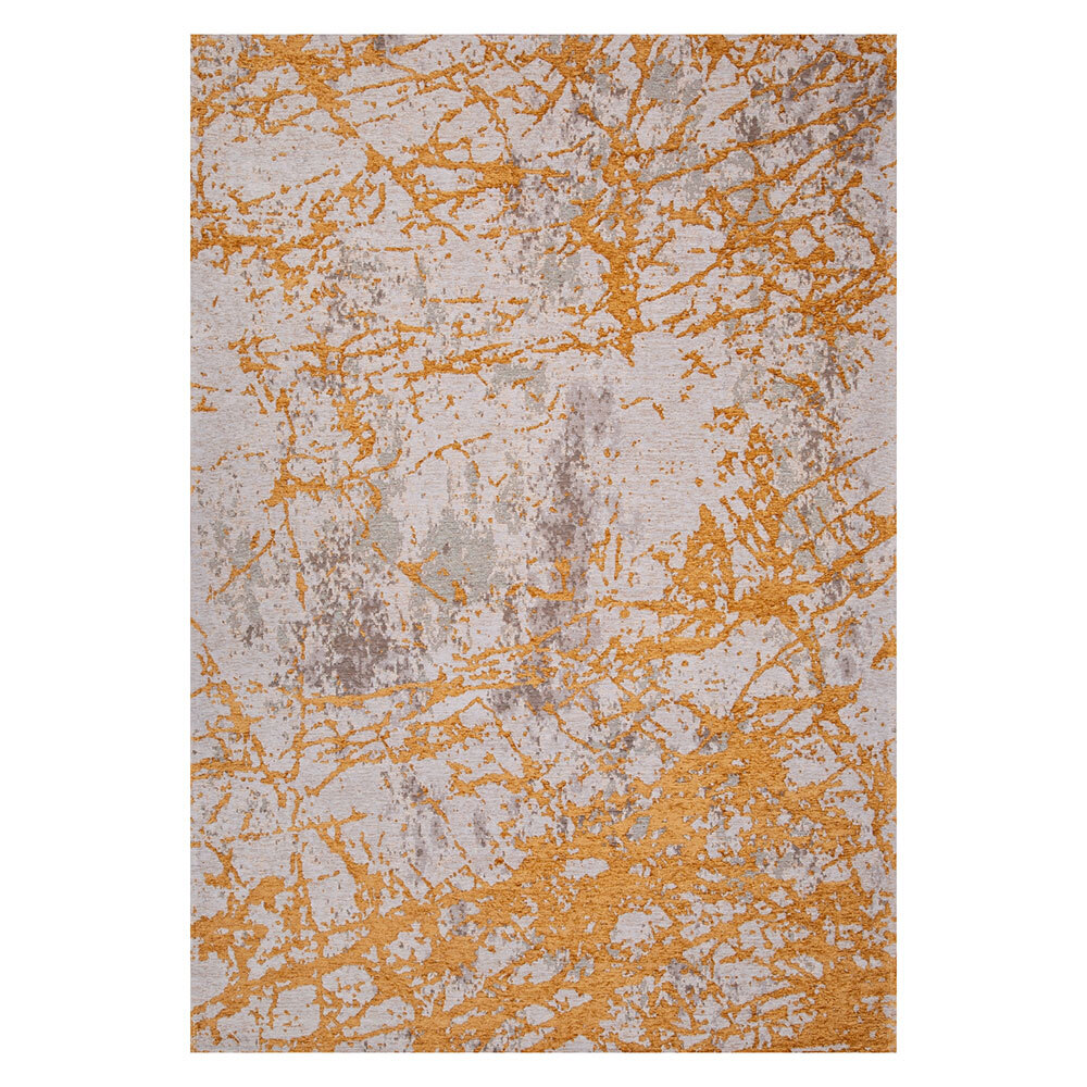 фото Ковер 0,8х1,5 м прямоугольный luga 150200 23 серо-желтый безворсовый merinos