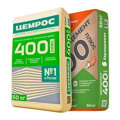 Цемент Евроцемент М400 Д20 ЦЕМ II А-Ш 32,5 50 кг