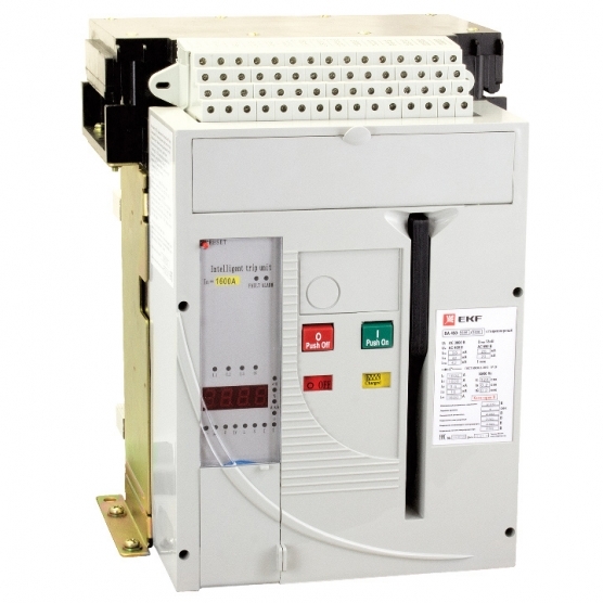Автоматический выключатель EKF PROxima ВА-450 3P 1600А 80 кА 690 В на монтажную плату (mccb450-1600-1600)