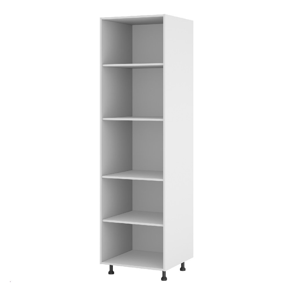 Кухонный шкаф напольный 60х204х56 см белый 4 полки петля мебельная для шкафа hettich sensys с доводчиком 110° металл 2 шт 46002