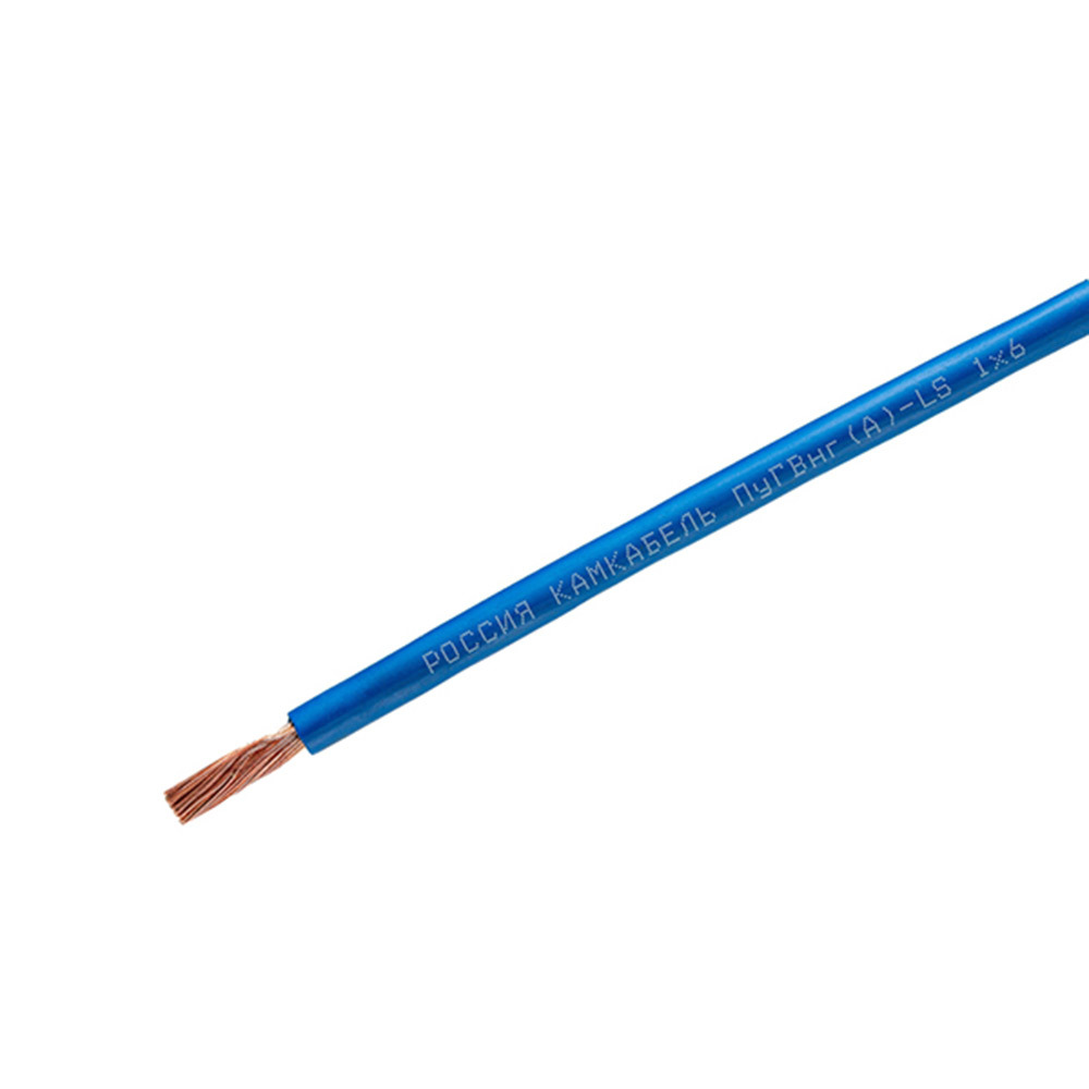 

Провод Камкабель ПуГВнг(А)-LS 1х6 синий (100 м)
