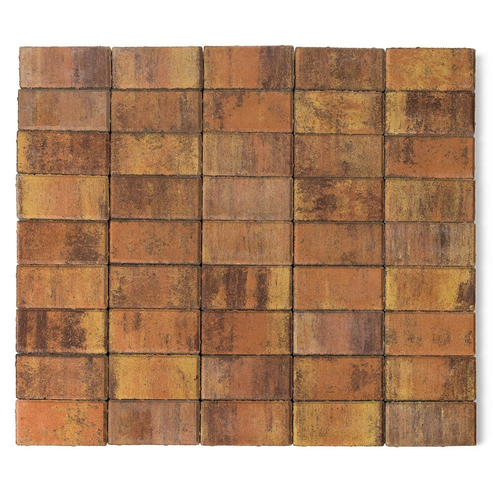 

Плитка тротуарная моноформатная Прямоугольник 200х100х40 мм color mix Прайд бетонная Braer
