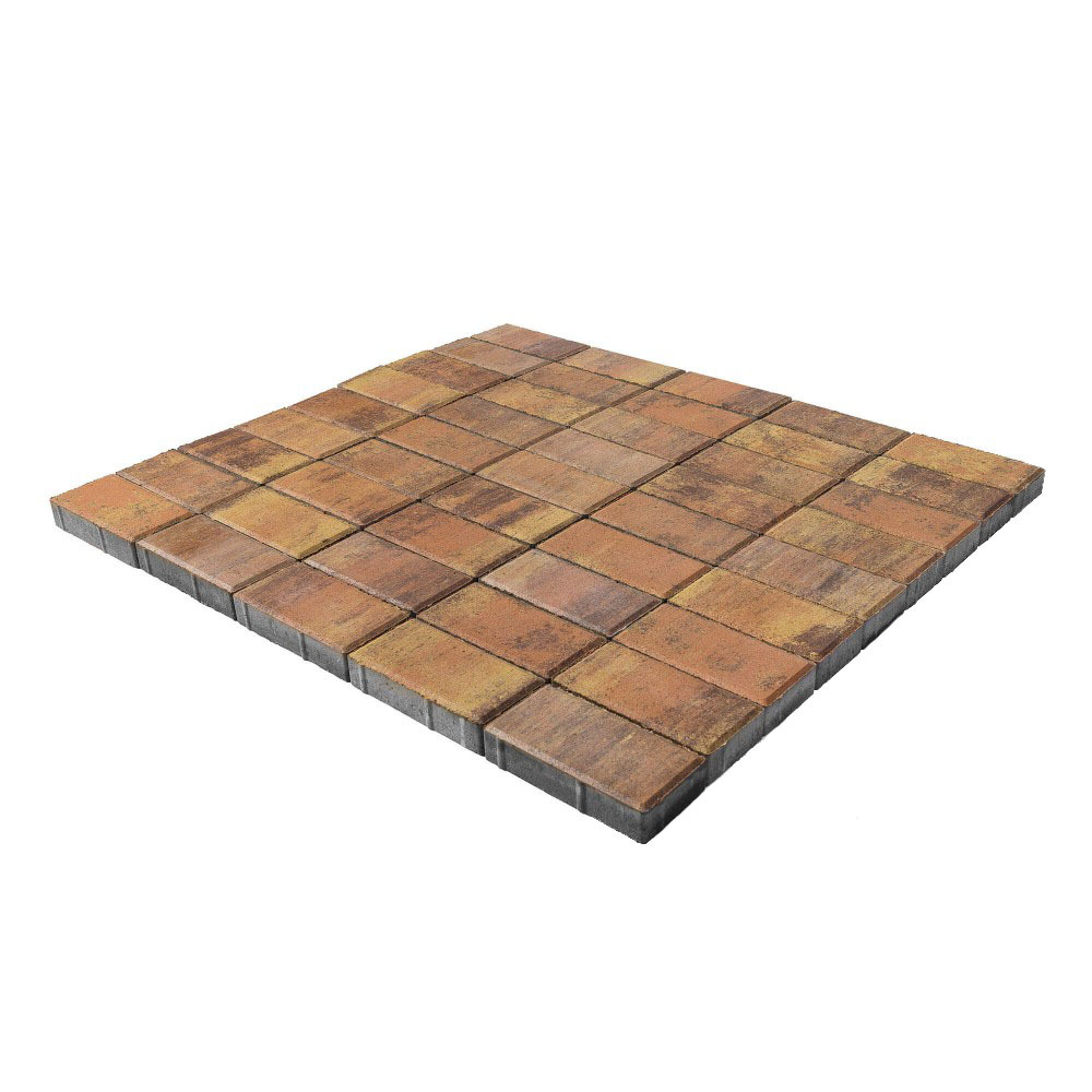 фото Плитка тротуарная моноформатная прямоугольник 200х100х60 color mix прайд бетонная braer