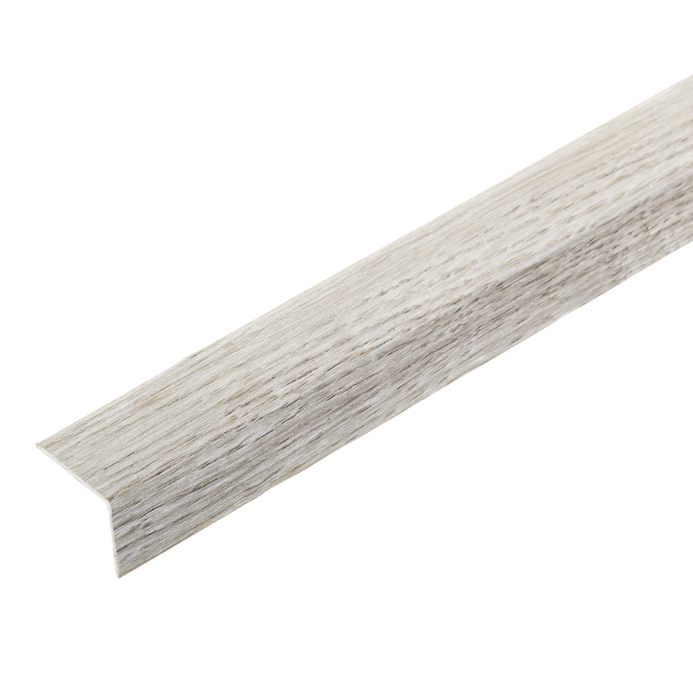 фото Порог алюминиевый угловой наружный 24х20х900 мм дуб мелфорд грей самоклеящийся лука