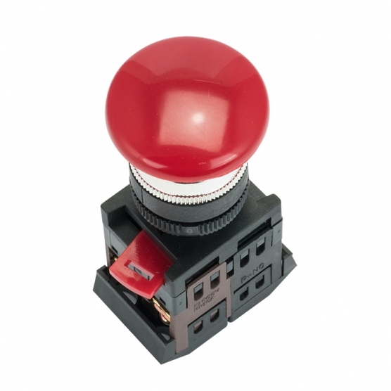Кнопка грибок EKF PROxima AEAL-22 230 В 1NO+1NC IP40 с фиксацией без подсветки красная (pbn-aeal-r) кнопка с фиксацией ekf aeal 22 грибок proxima красная no nc pbn aeal r
