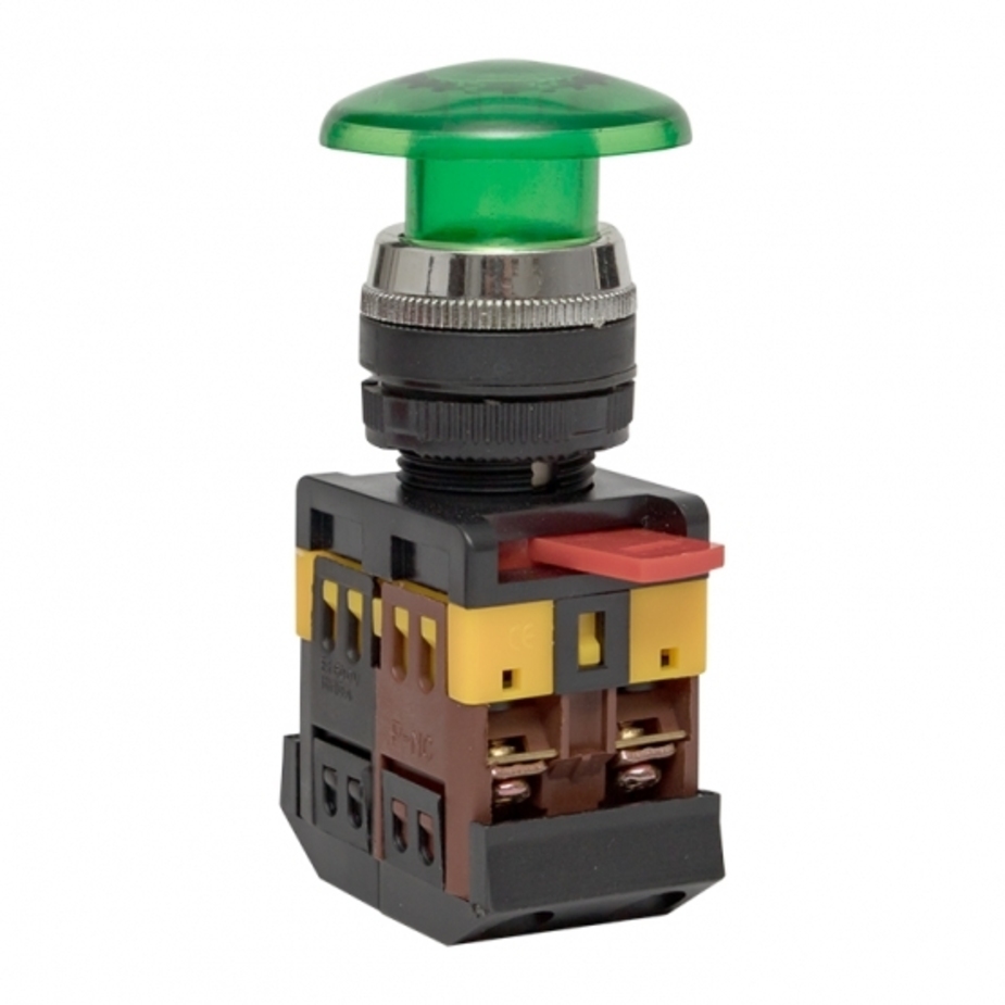 Кнопка грибок EKF PROxima AELA-22 230 В 1NO+1NC IP40 без фиксации с ...