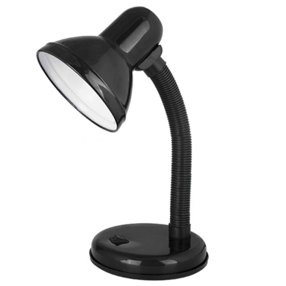 Лампа настольная E27 60 Вт Ultraflash UF (UF-301P C02) светильник uf 301p с01 настол 230в 60вт бел ultraflash 12367