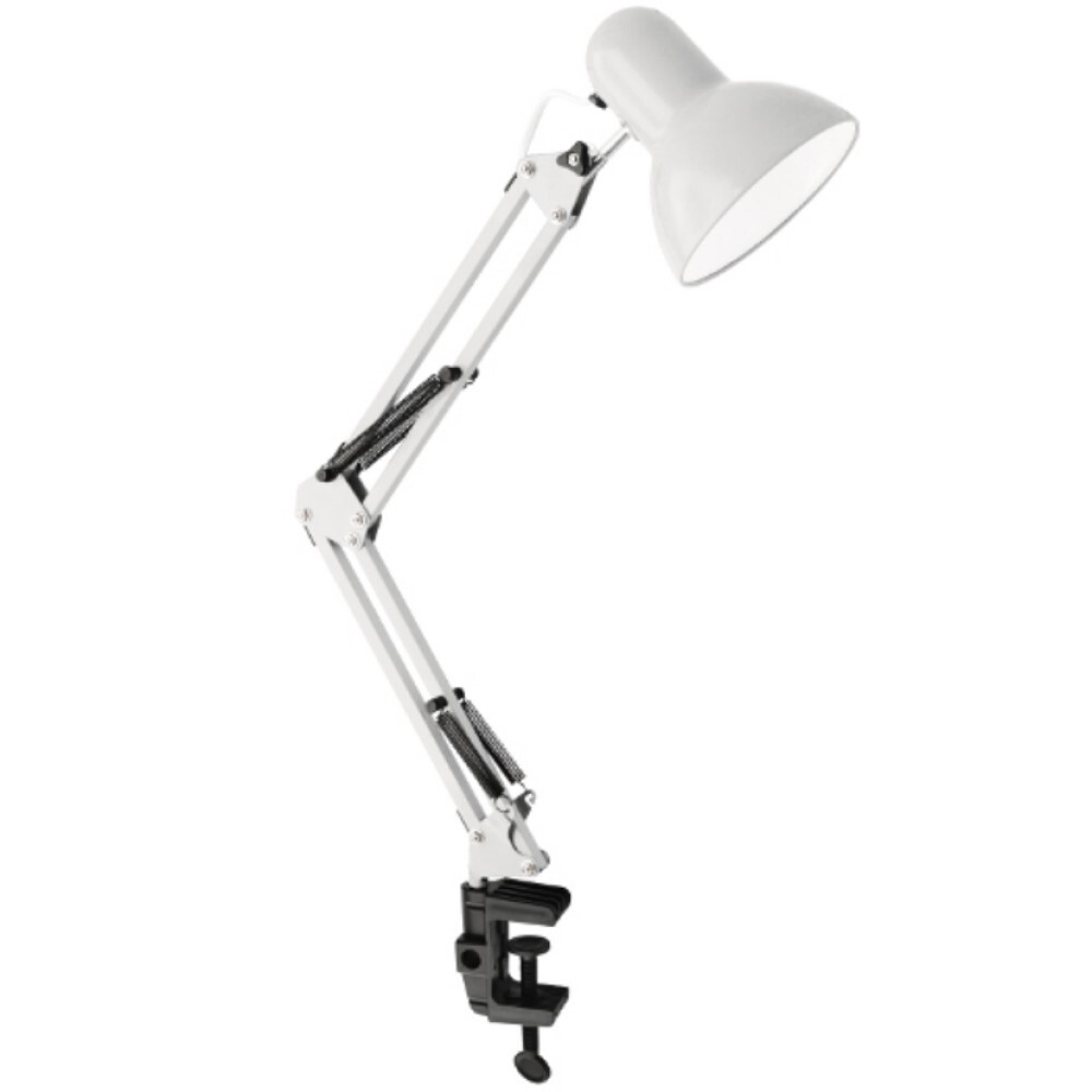 Лампа настольная E27 60 Вт Ultraflash UF (UF-312P C01) светильник ultraflash uf 312p с01 белый