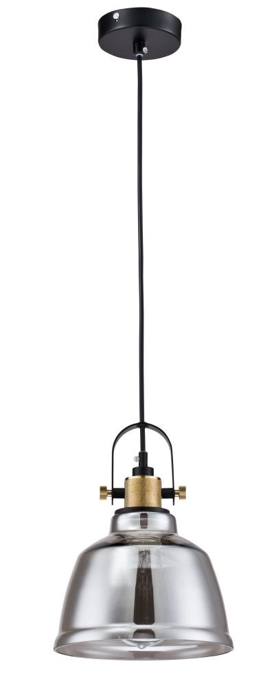 настенный светильник maytoni pendant irving t163 01 c дымчатый черный Светильник подвесной Maytoni Irving E27 40 Вт 3 кв.м черный IP20 (T163-11-C)