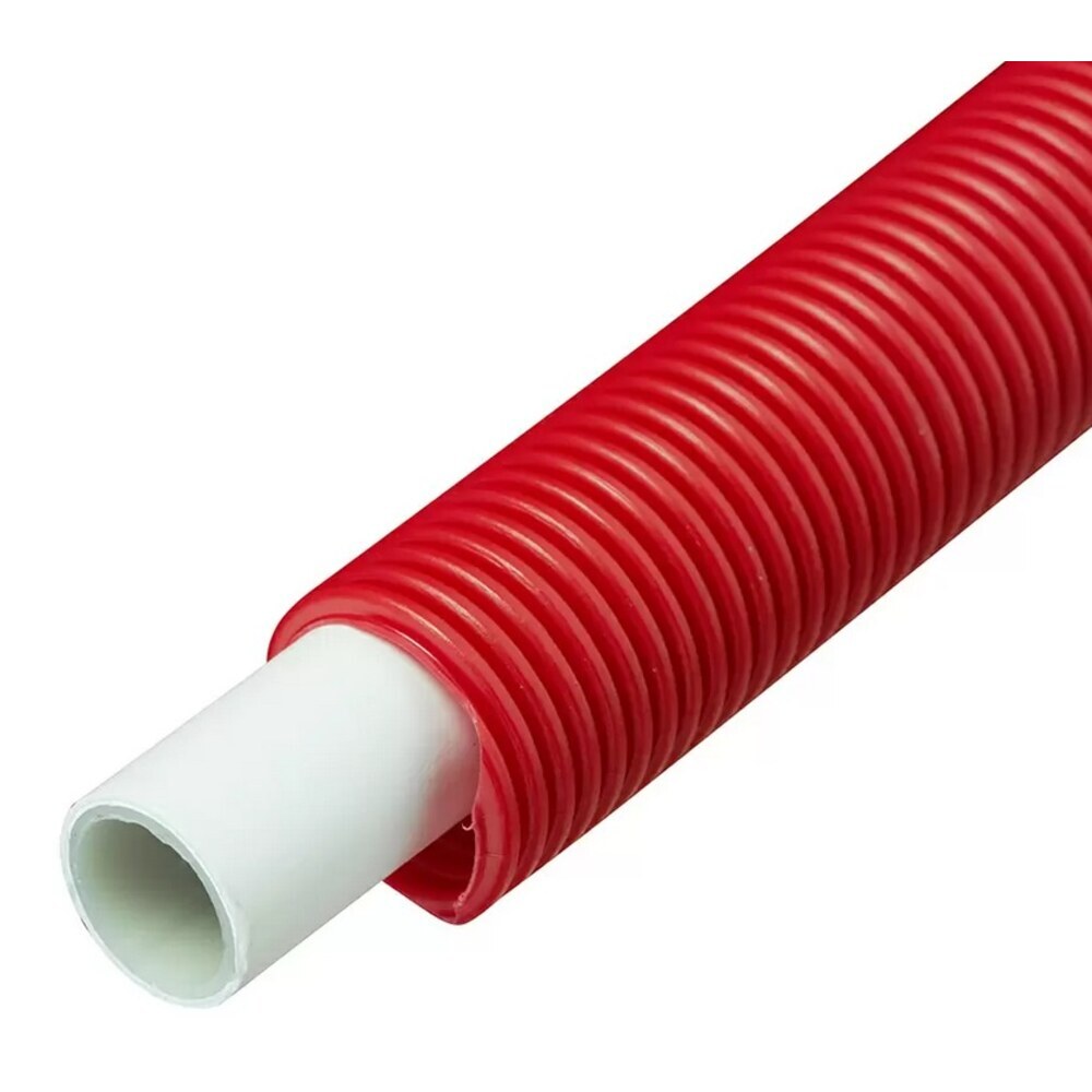 фото Труба металлопластиковая henco (100-016mr) 16 мм красная standard (25 м)