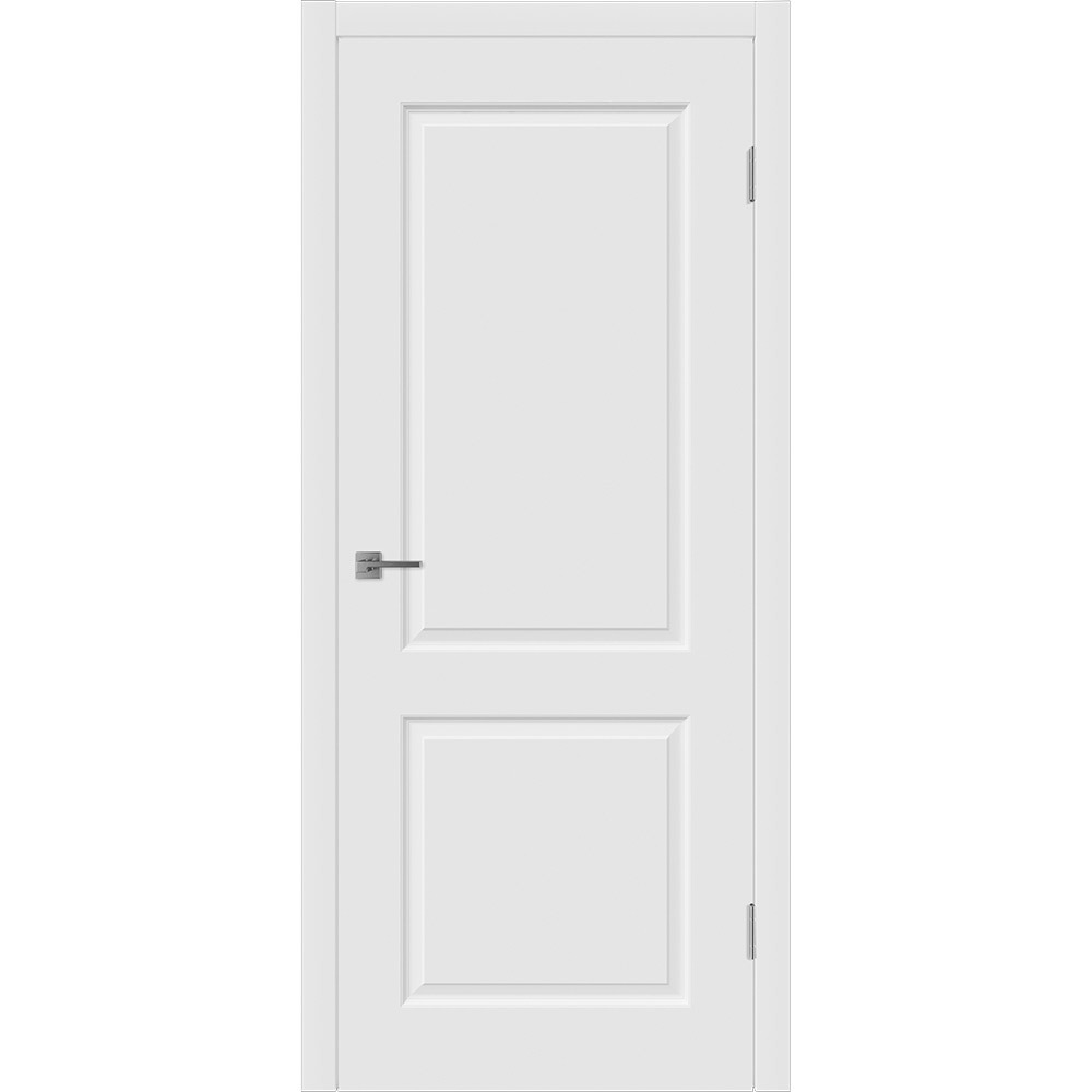 фото Дверь межкомнатная мона 900х2000 мм эмаль белая глухая с замком и петлями vfd