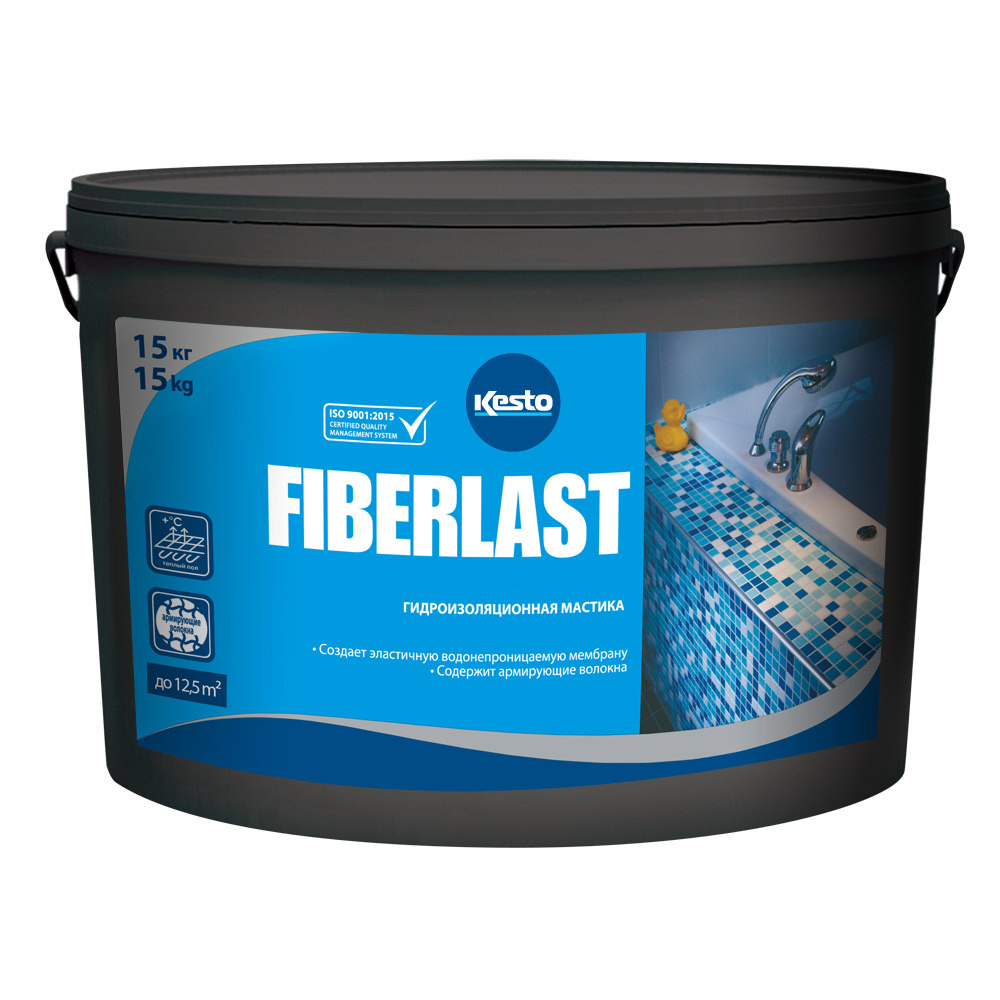 Гидроизоляция акриловая Kesto Fiberlast 15 кг гидроизоляция акриловая kesto fiberlast 15 кг