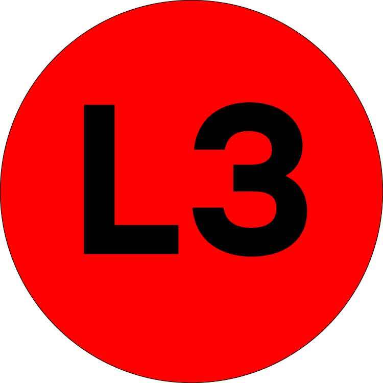 

Наклейка знак электробезопасности EKF PROxima d20 мм L3 красная (100 шт.) (an-2-15-2), Красный