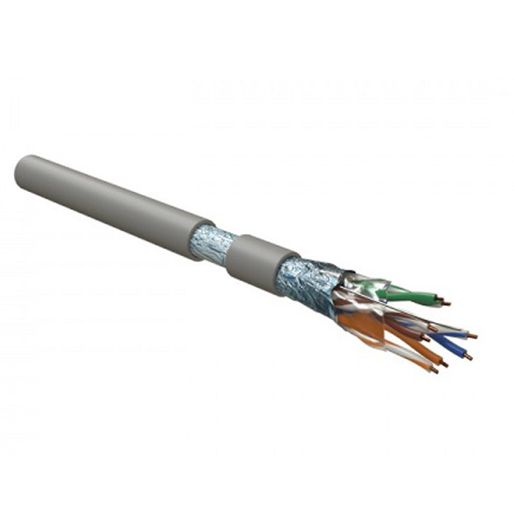 Интернет-кабель (витая пара) F/UTP 4PR CAT5e 4х2х0,51 мм экранированный LSZH Hyperline (305 м) интернет кабель витая пара f utp 4pr cat5e 4х2х0 51 мм экранированный lszh hyperline 305 м