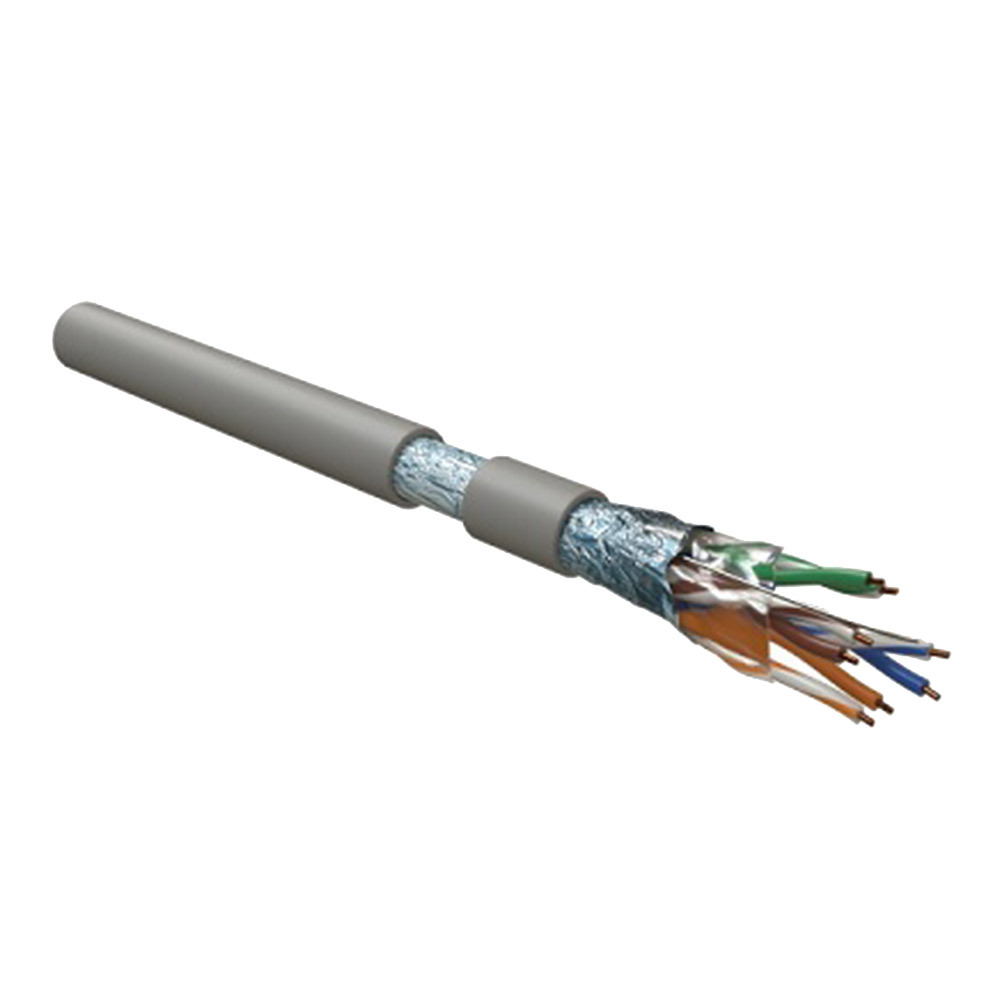 Интернет-кабель (витая пара) F/UTP 4PR CAT5e 4х2х0,51 мм экранированный LSZH Hyperline интернет кабель витая пара u utp 4pr cat5e 4х2х0 45 мм ldpe generica