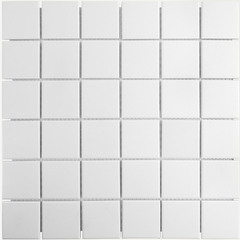Мозаика Starmosaic белая керамическая 306х306х6 мм матовая antislip