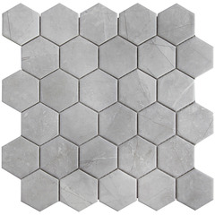 Мозаика Starmosaic Hexagon мрамор серая керамическая 278х265х6 мм матовая