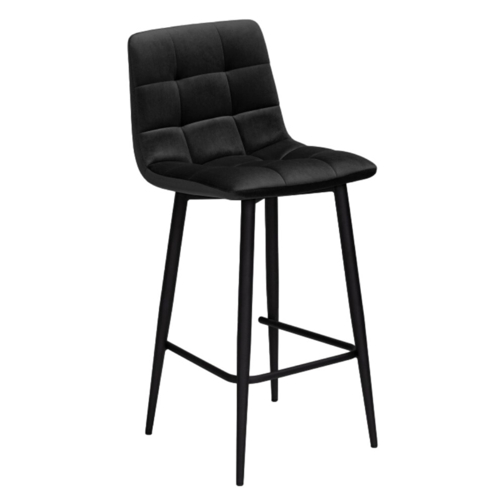 Стул полубарный Чилли К черный (533171) высокий барный стул для ресепшн скандинавский кофейный минималистичный салонный стул островный дизайн табурет альт кадры мебель hd50by