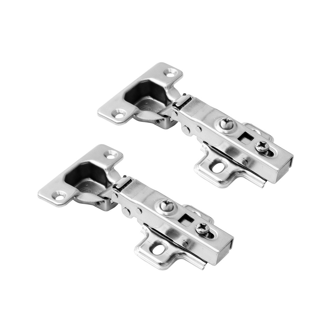 

Петля мебельная накладная Clip-on с доводчиком 110° никель  мм (2 шт.) (2pcs-M350-Full