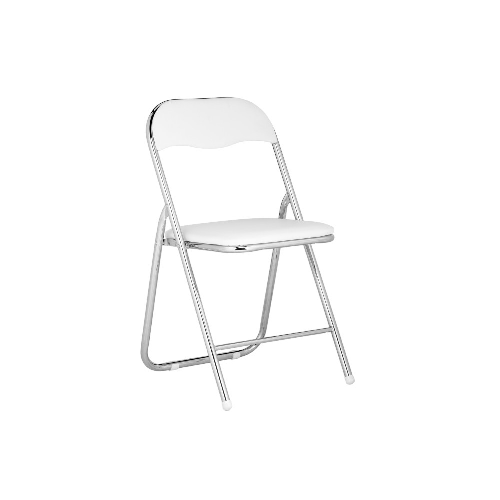 Стул складной Fold 1 белый хром (15480) модный портативный складной стул портативное сиденье телескопический стул палка для сиденья регулируемое сиденье рыболовный стул легк