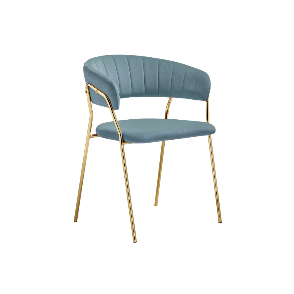 Стул-кресло Kamelia 1 голубой (15473) защита для ножек стула мягкие износостойкие защитные напольные аксессуары для кабинета гостиной