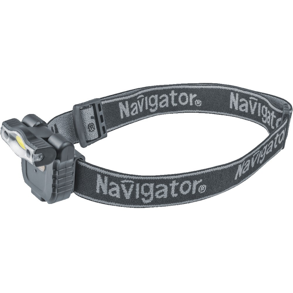 Фонарь налобный Navigator NPT H27 (93190) светодиодный 1 LED 3 Вт аккумуляторный 3,7 В Li-Pol 500 мАч пластик