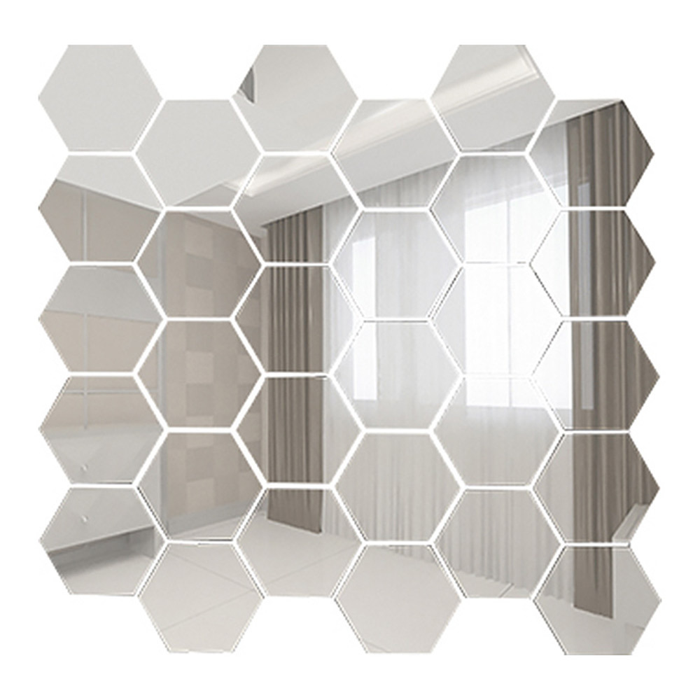 фото Мозаика дом стекольных технологий серебро зеркальная 287х287х4 мм сота