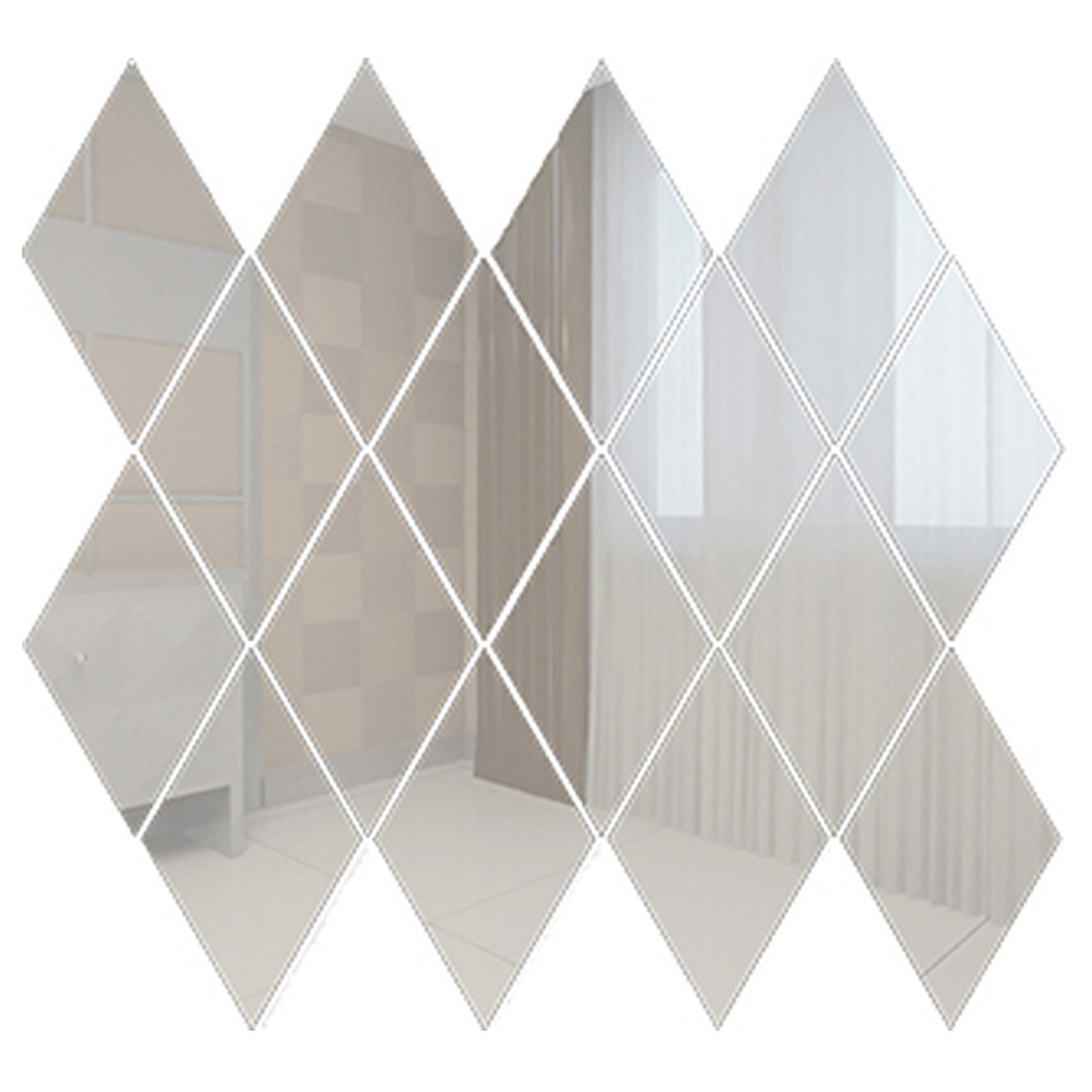 фото Мозаика дом стекольных технологий серебро зеркальная 270х260х4 мм ромб