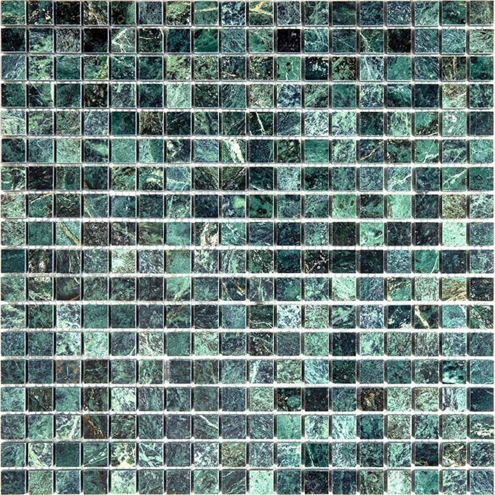 фото Мозаика mir mosaic natural adriatica зеленая из натурального камня 305х305х7 мм глянцевая