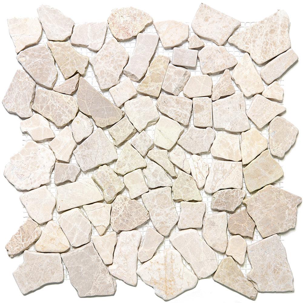 фото Мозаика mir mosaic natural paladium бежевая 01 из натурального камня 305х305х7 мм матовая