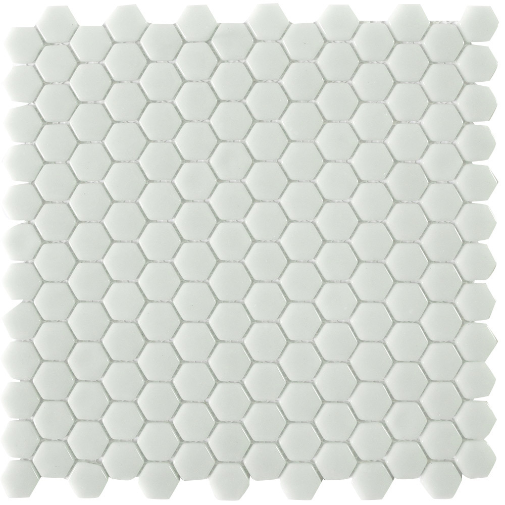 фото Мозаика mir mosaic natural steppa белая стеклянная 300х300х5 мм глянцевая