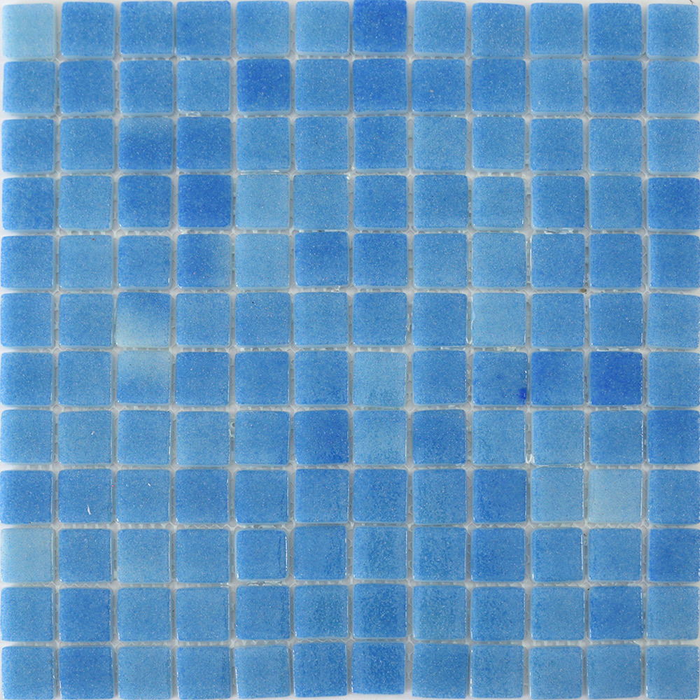 фото Мозаика mir mosaic natural steppa голубая стеклянная 315х315х5 мм глянцевая antislip
