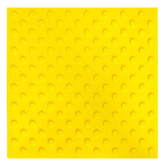 Тактильная плитка ПВХ конус шахматка 500х500х5,5 мм желтая