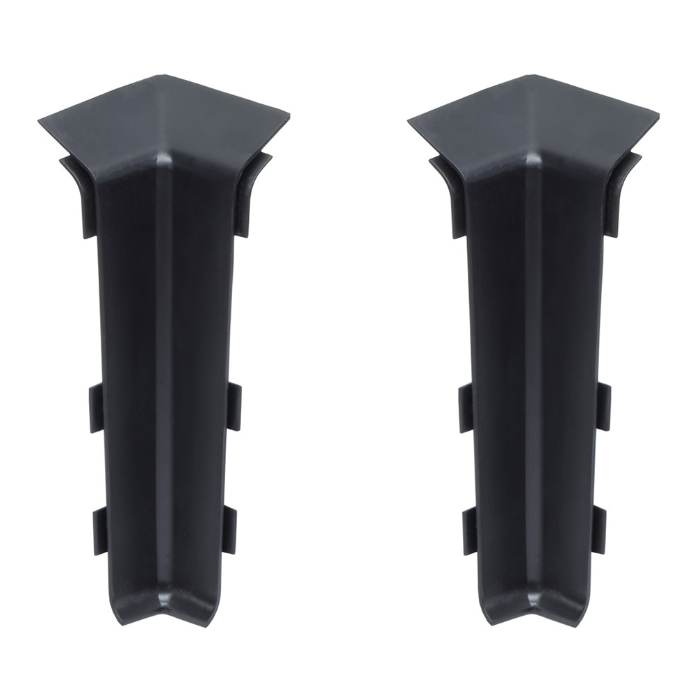 Угол внутренний Wimar Quadro 100 мм черный Г-профиль (2 шт.) соединитель wimar quadro 100 мм черный матовый г профиль 2