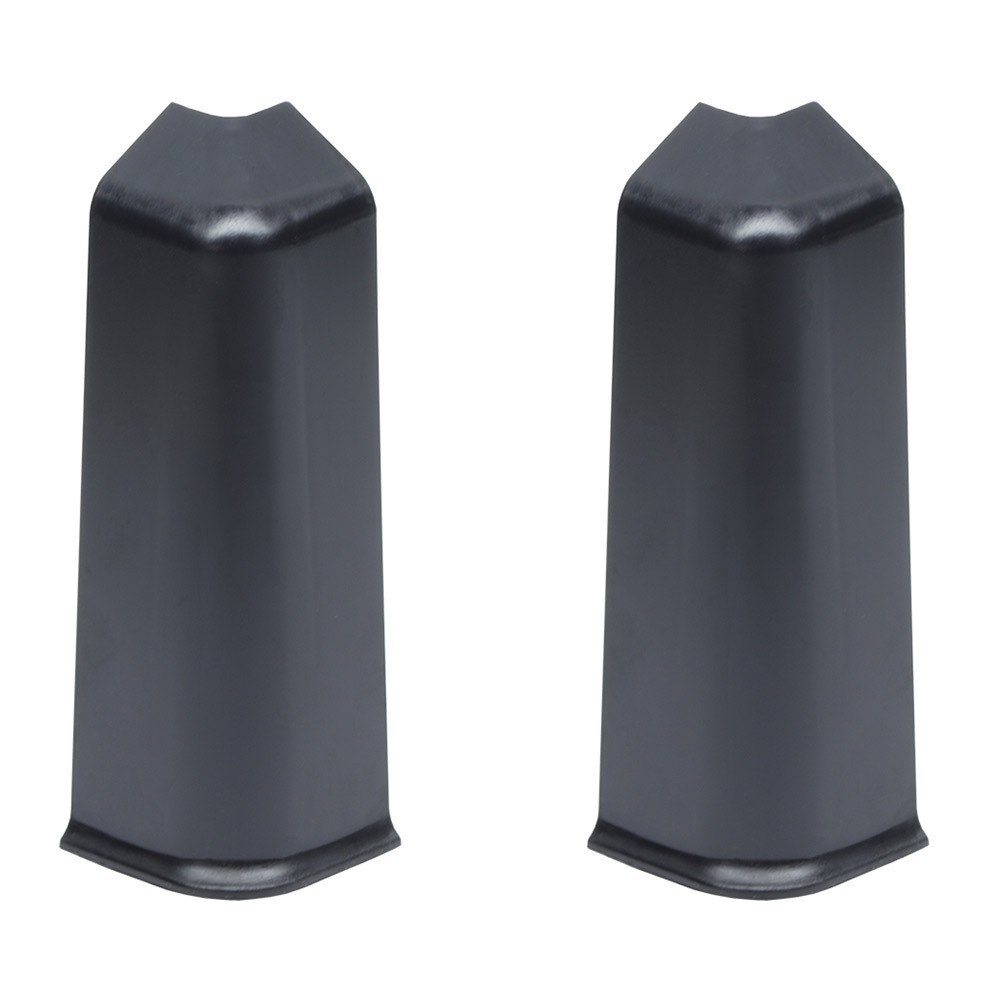 Угол наружный Wimar Quadro 100 мм черный Г-профиль (2 шт.) соединитель wimar quadro 100 мм черный матовый г профиль 2