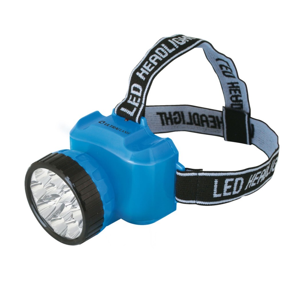 Фонарь налобный Ultraflash LED5361 (LED5361) светодиодный 12 LED 1,2 Вт аккумуляторный SLA 500 мАч пластик 2 режима фонарь светодиодный налобный 1 2вт аккумуляторный ip44 ultraflash led5368