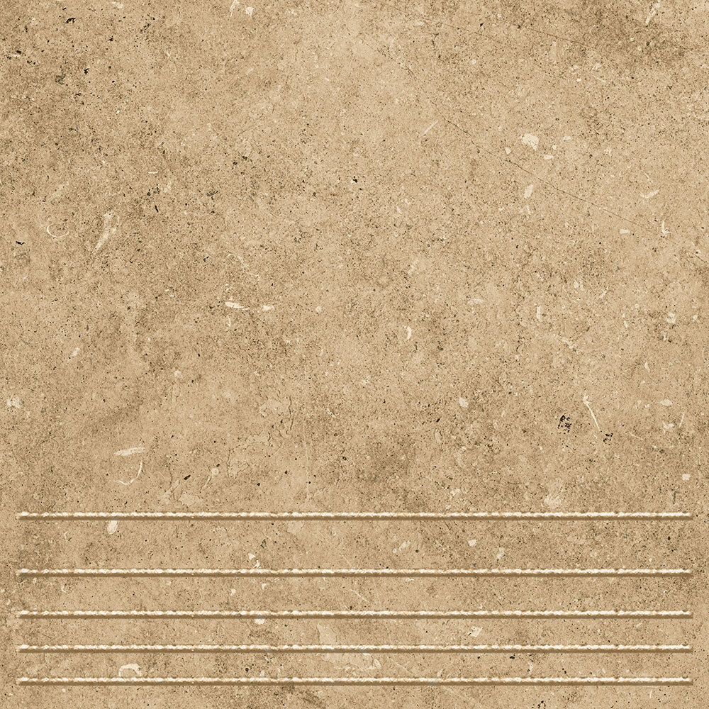 фото Клинкерная ступень керамин вермонт бежевая 298x298x8 мм (15 шт.=1,33 кв.м)
