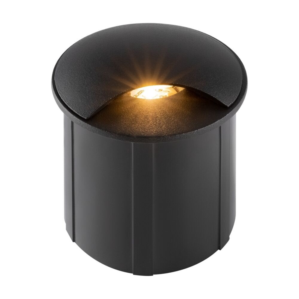фото Светильник светодиодный уличный встраиваемый outdoor biscotti 3 вт 12 в черный 3000к ip65 58х56х62 мм (o035-l3b3k)