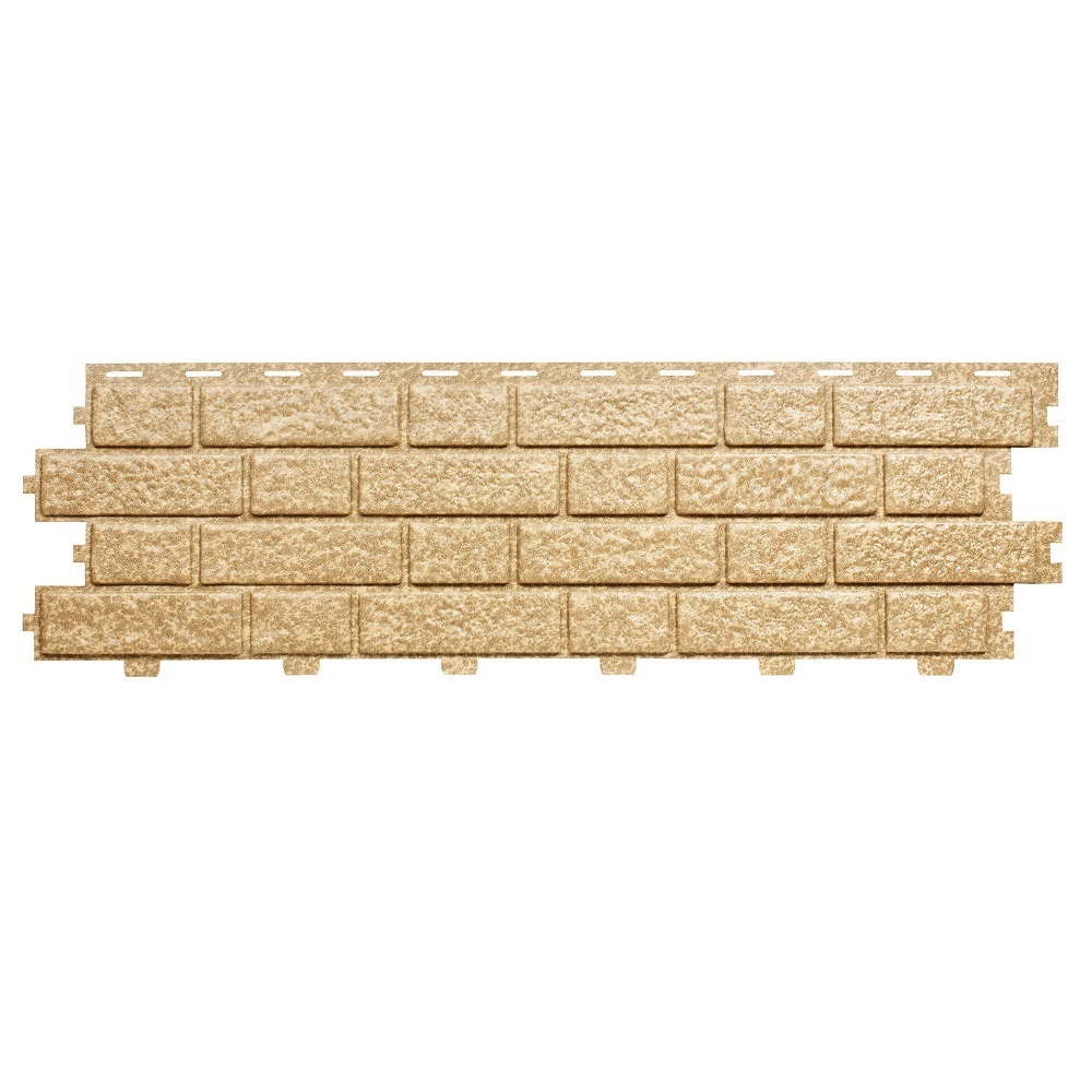 Панель фасадная Tecos Brick work 1140х350 мм кэмэл j профиль tecos brick work 3052 мм кэмэл 15 9 мм